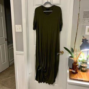 Lane Bryant Short Sleeved Jersey Maxi Dress